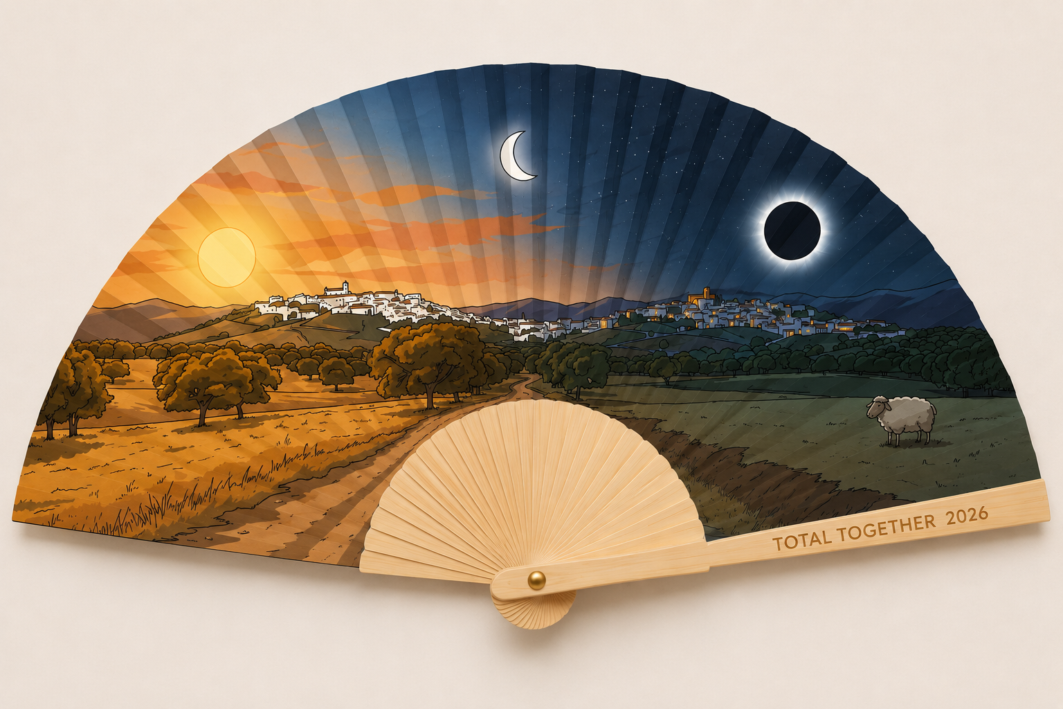 Eclipse Hand Fan Spain 2026 – Countryside Edition