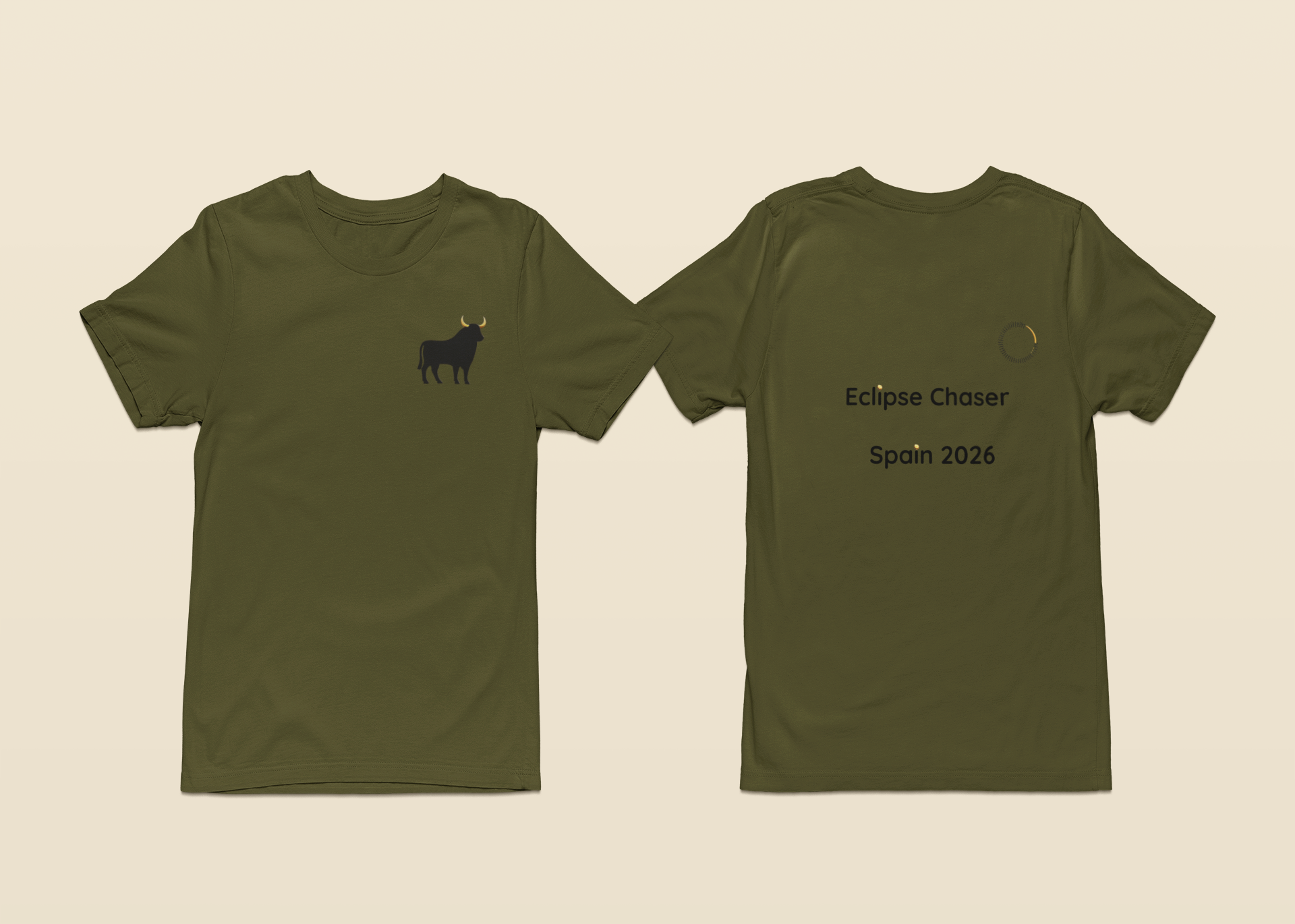 Eclipse T-Shirt Spain 2026 “Bull Emblem & Eclipse Chaser Text”