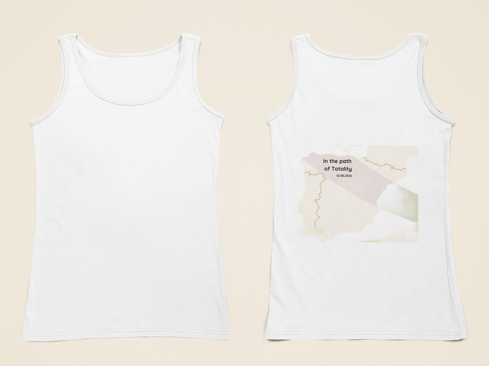 Eclipse Tank Top Spain 2026 'Spanish Map'