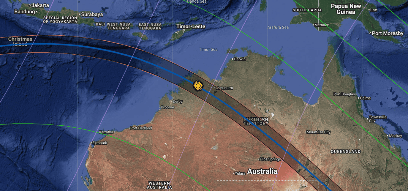 Path of the 2028 total solar eclipse